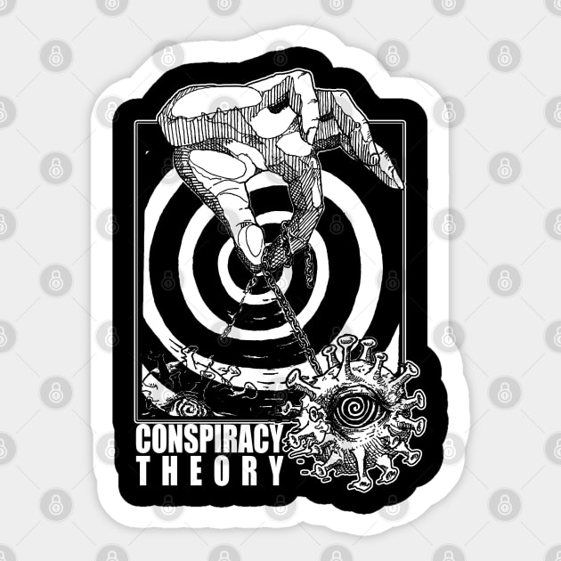 CONSPIRACY THEORY Sticker by antonimus